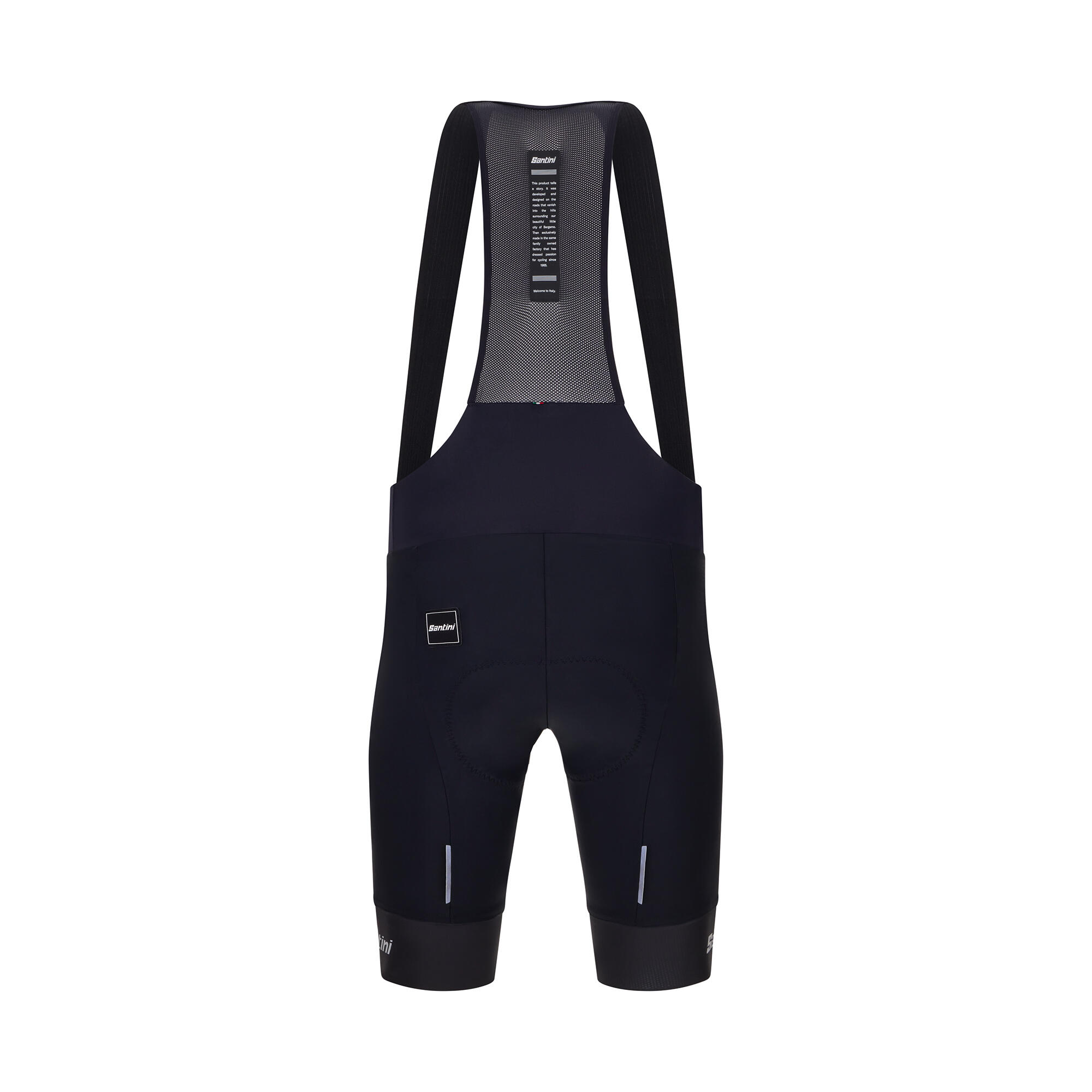 Salopette Ciclismo Estiva Santini Uomo Race Nera Fondello Endurance C3 8/10