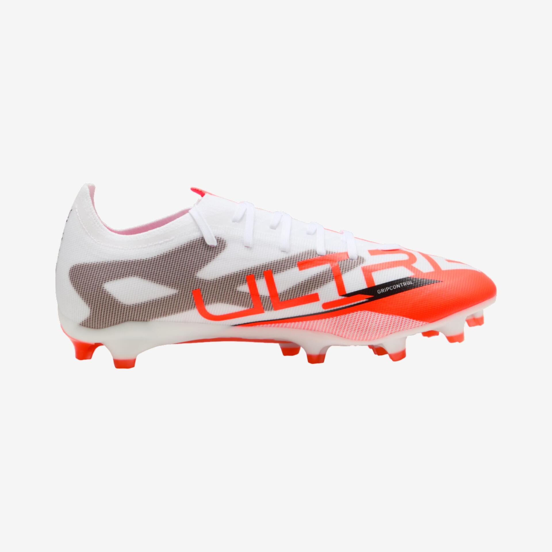 Adult Football Boots Puma Ultra Match FG/AG White