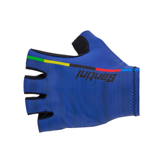 Guanti bici ciclismo Santini estivi Blu