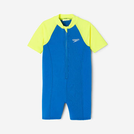 Neopren-Schwimmanzug Shorty Kinder 2-5 Jahre Speedo - blau/gelb