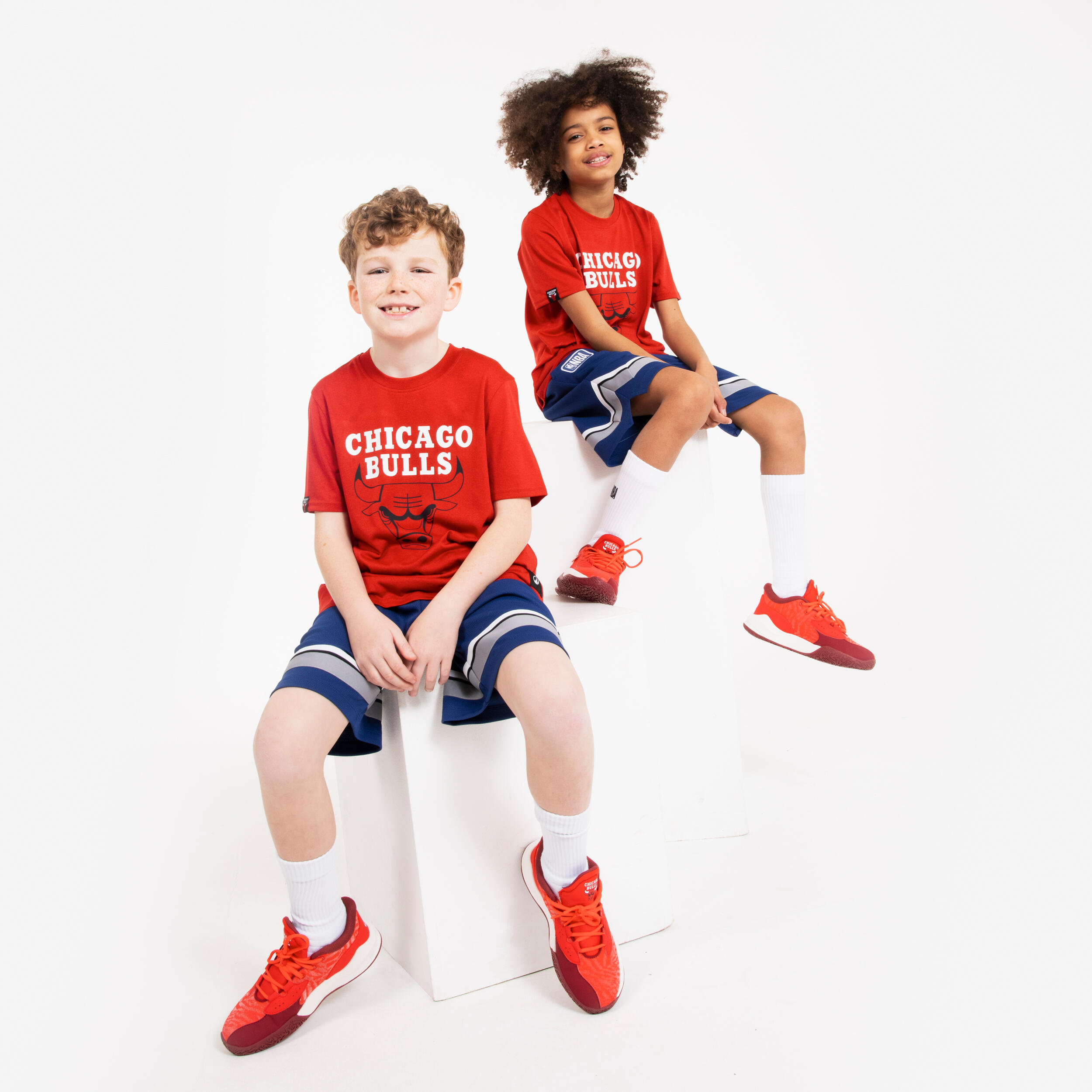Pantaloncini basket bambino 900 NBA blu 6/6