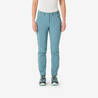 Women's MH500 hiking trousers-green