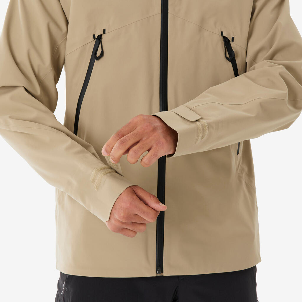 Chamarra de senderismo beige para hombre MH500