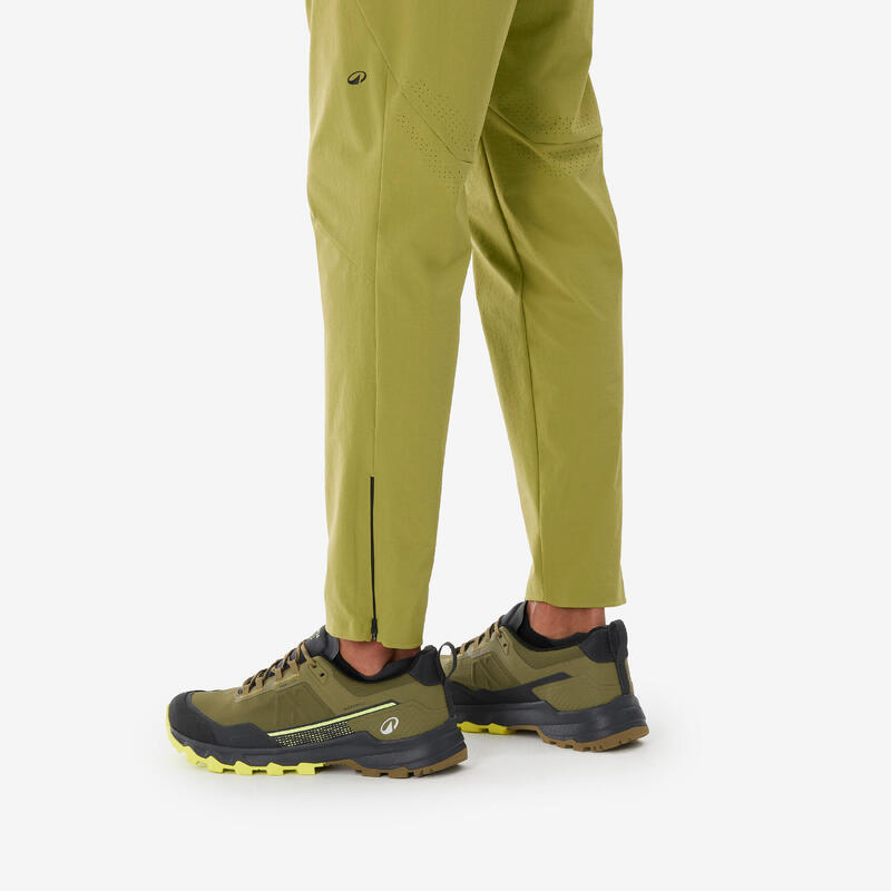 Pantalon de drumeție, MH500 Light verde, bărbați