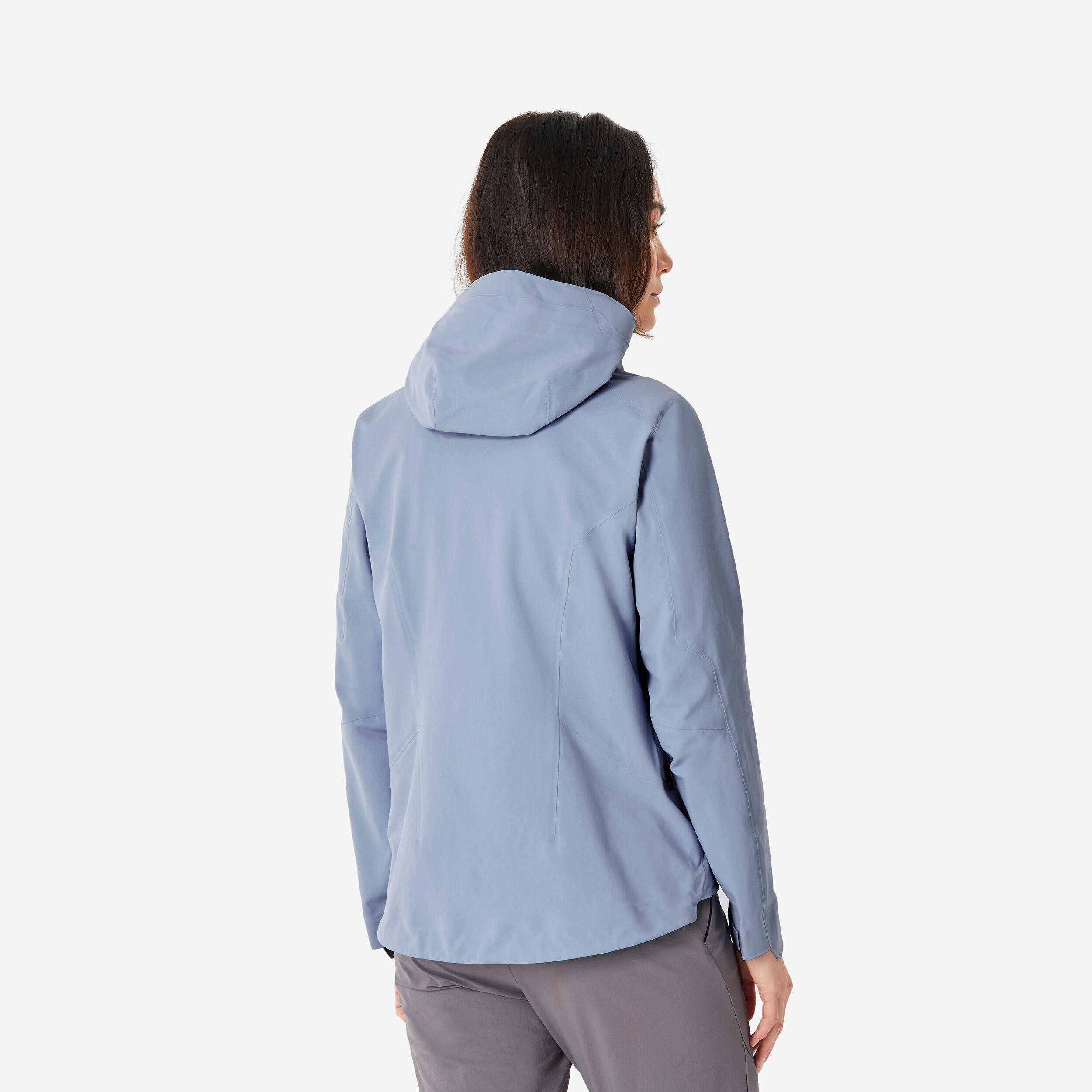 Women’s lightweight and waterproof hiking jacket MH900 - Purple 4/13