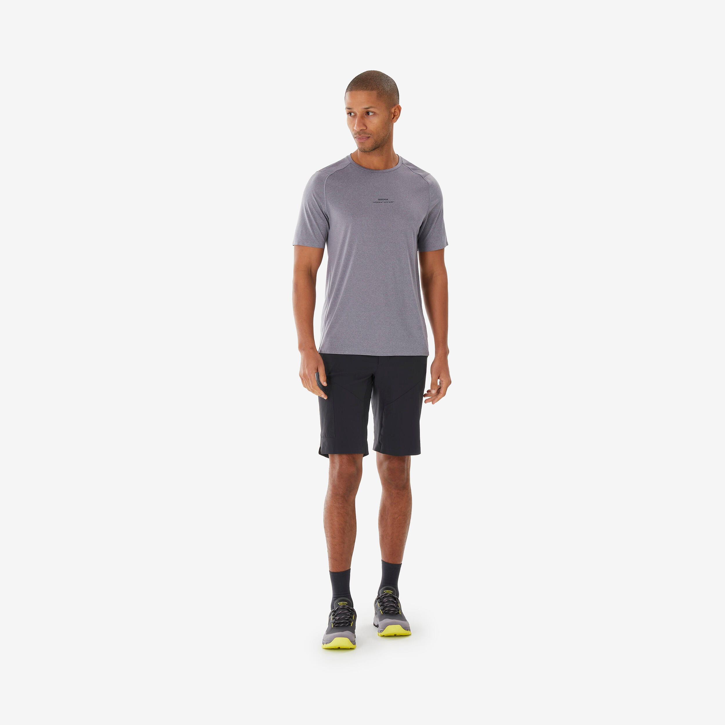Short lunghi trekking uomo MH500 neri 2/4