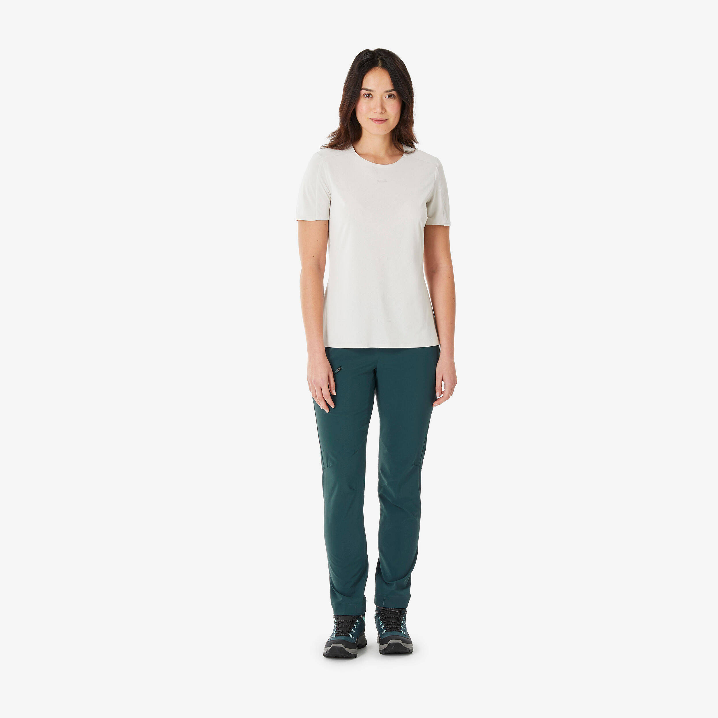 Women’s Hiking Trousers MH500 - Green -  2