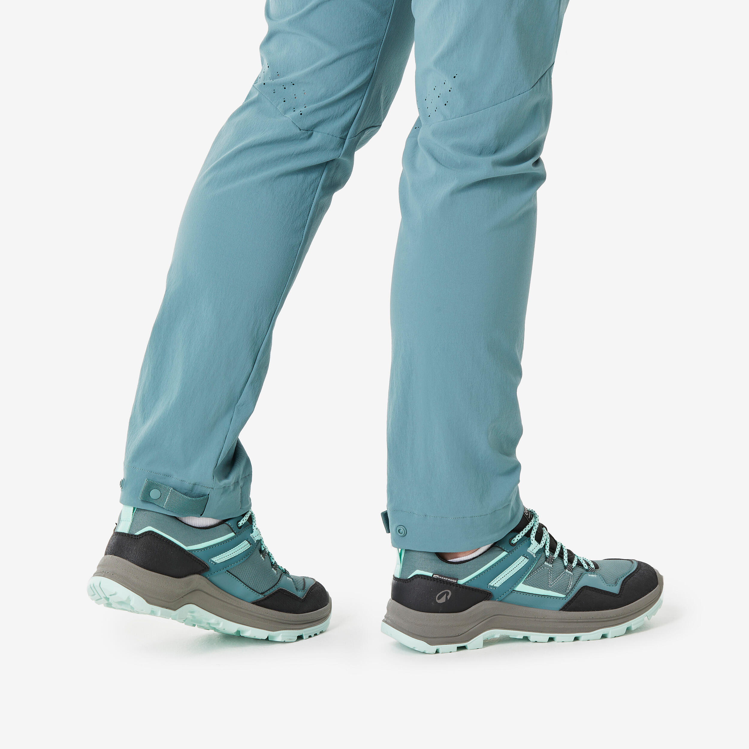 Women's MH500 hiking trousers-green 5/5