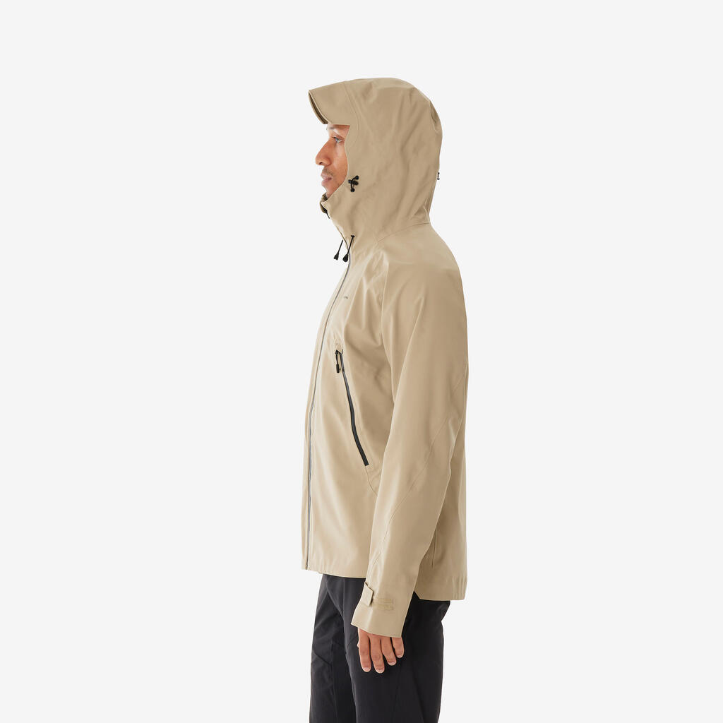 Chamarra de senderismo beige para hombre MH500