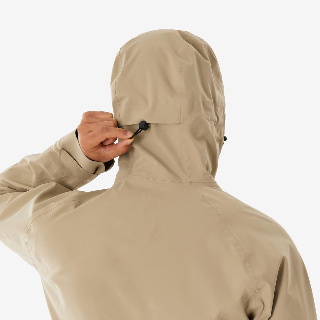 Chamarra de senderismo beige para hombre MH500