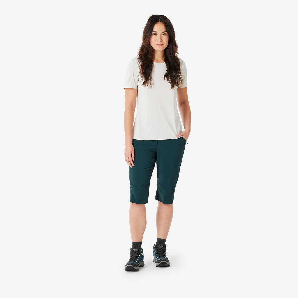 PANTALONE ZA PLANINARENJE MH500 ŽENSKE - CRNE