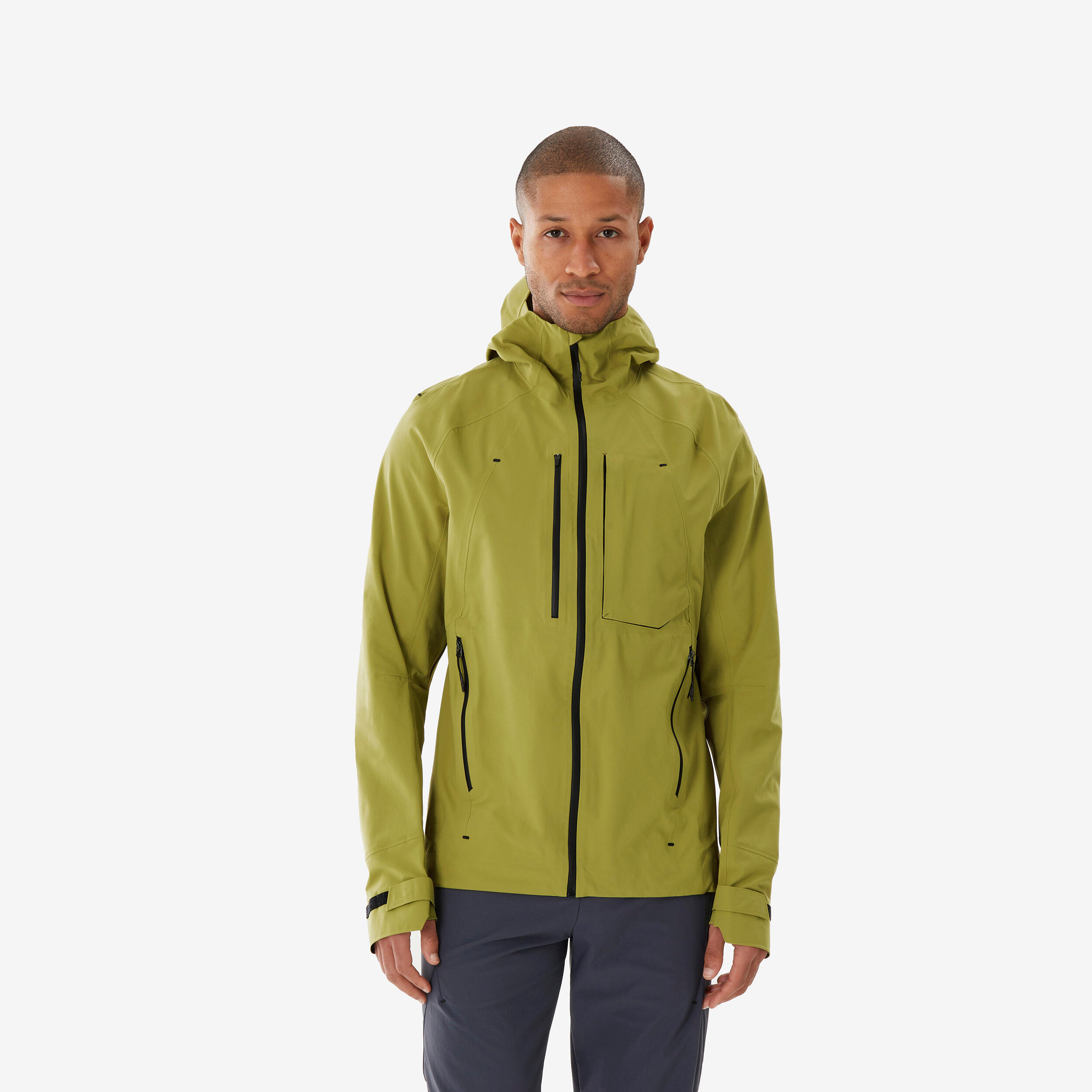 QUECHUA Veste de randonnée imperméable homme. MH900 kaki | 03608392478949 QUECHUA Veste de randonnée imperméable homme. MH900 kaki | 03608392478949