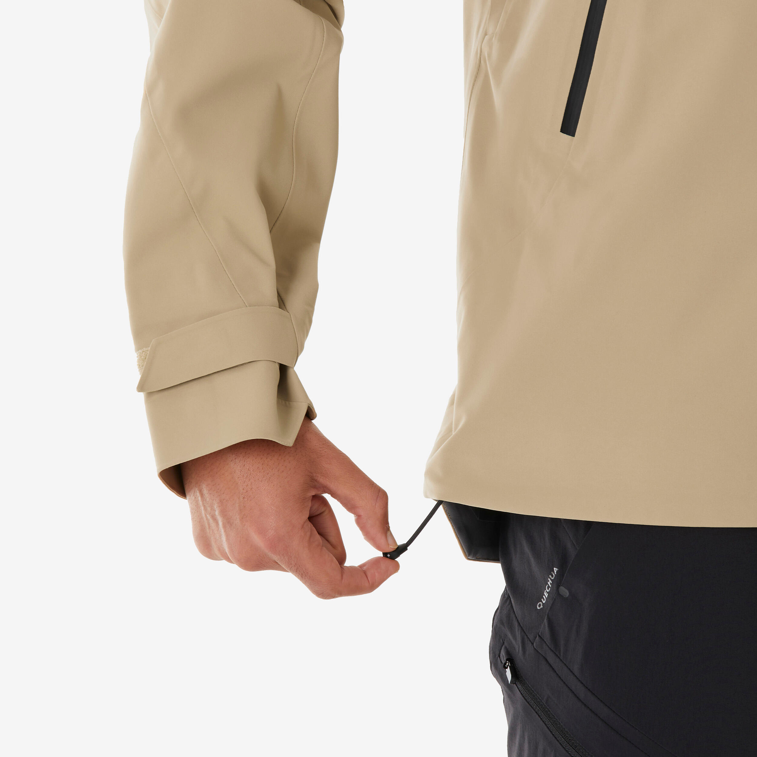 Wasserdichte und atmungsaktive Herren-Wanderjacke, MH500, Beige 6/17
