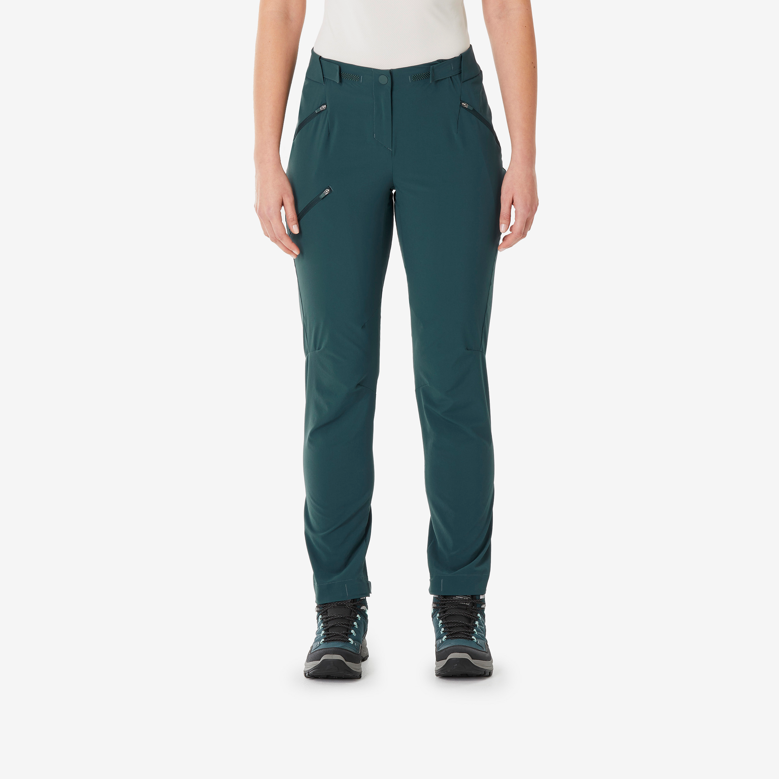 Pantalon de randonnée femme, mh500 vert - Randonnée - Trek - Quechua- Clubs - Entreprises - Collectivités - Associations