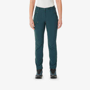 Pantalón de montaña y trekking Mujer Quechua MH500 verde