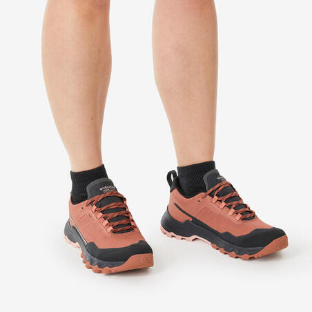 Черевики жіночі MH500 для гірського туризму водонепроникні коричневі