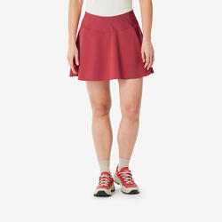 Jupe short de randonnée femme, MH500 rouge