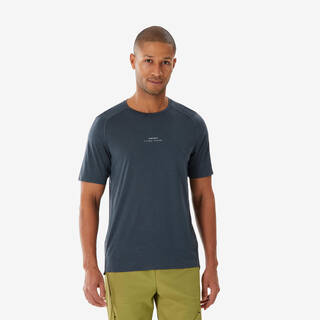 Men’s Short-sleeved Mountain Hiking T-Shirt MH500 - Grey