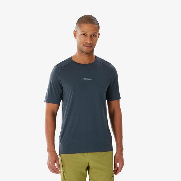 Grey short-sleeved hiking t-shirt