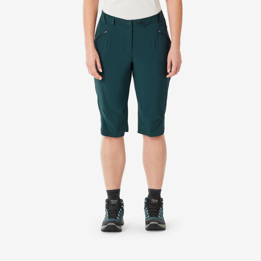 PANTALONE ZA PLANINARENJE MH500 ŽENSKE - CRNE