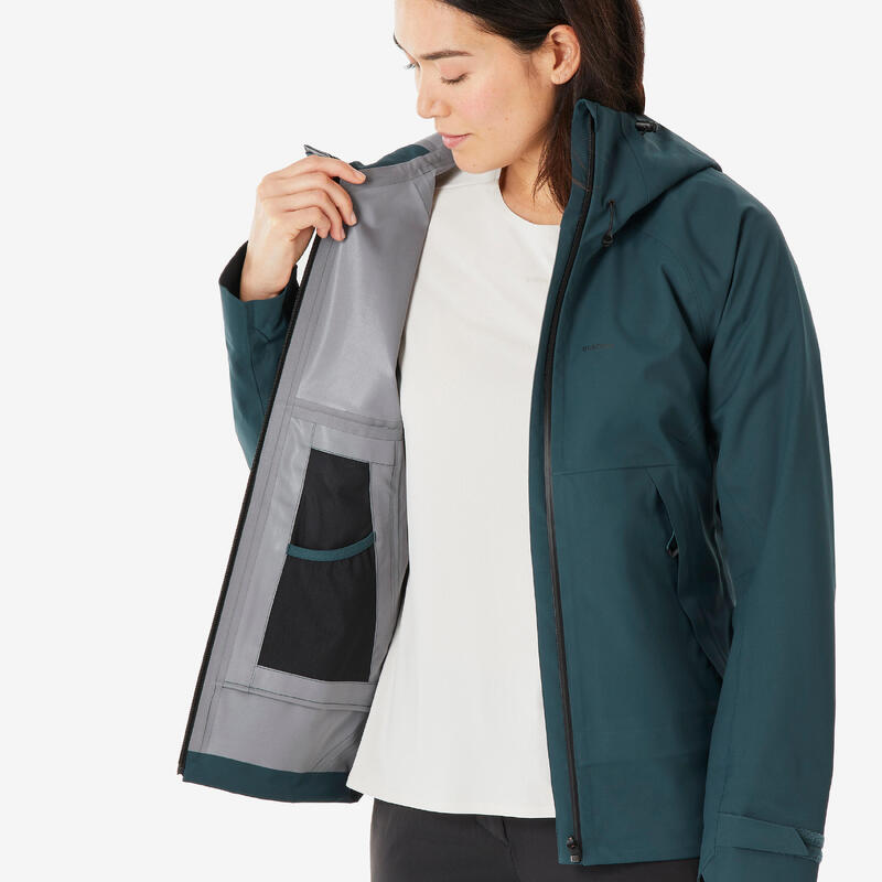 Veste de randonnée femme, MH500 vert