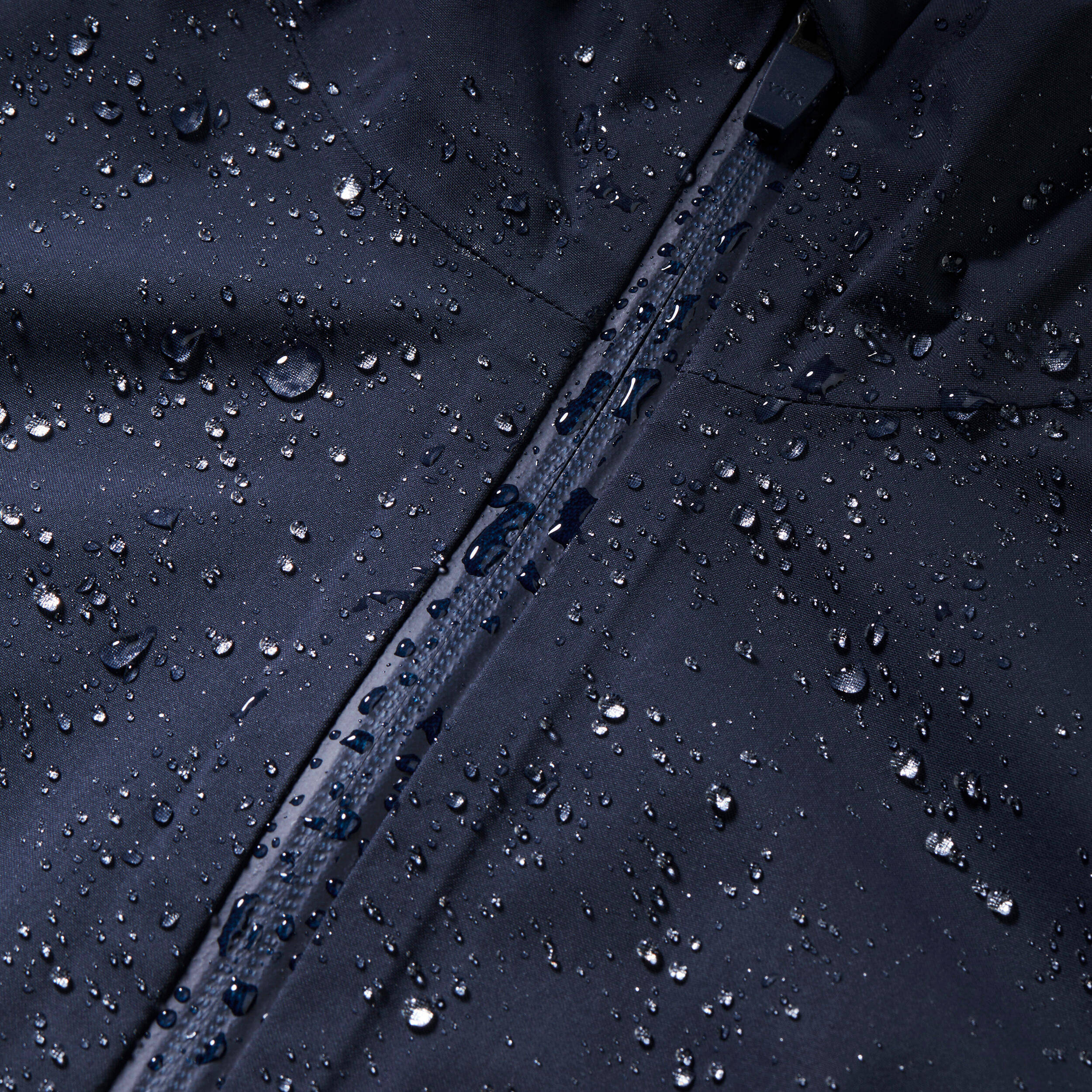 Women’s waterproof hiking jacket, MH100 - Blue -  3