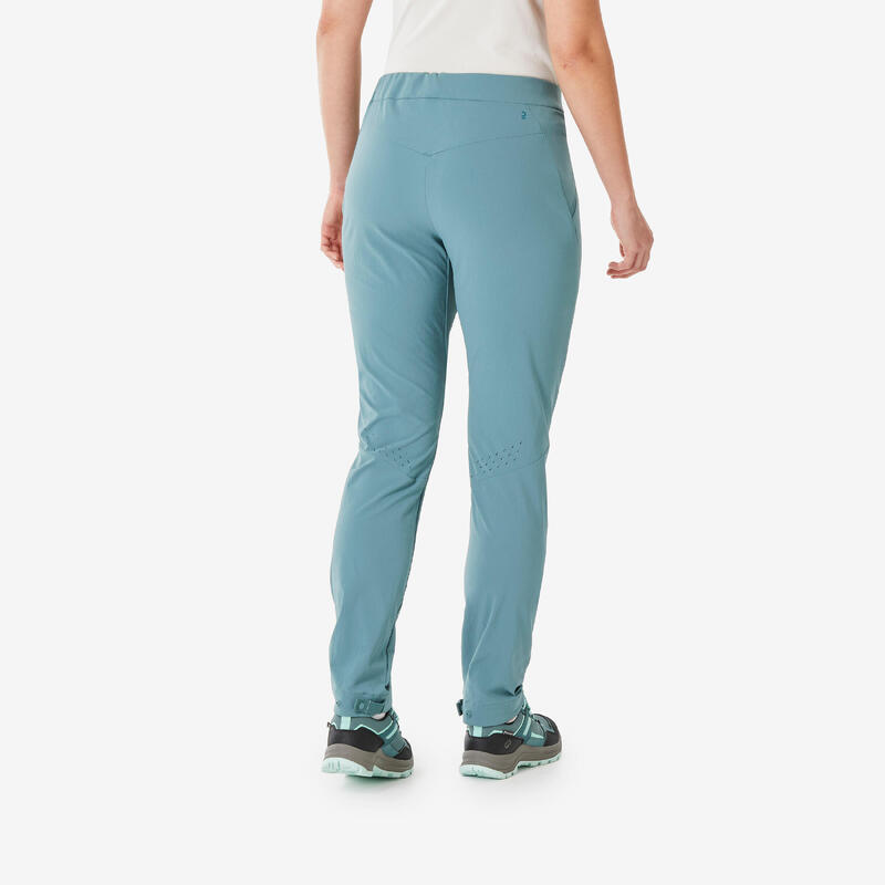 Pantalon Drumeție la munte MH500 Gri albăstrui Damă