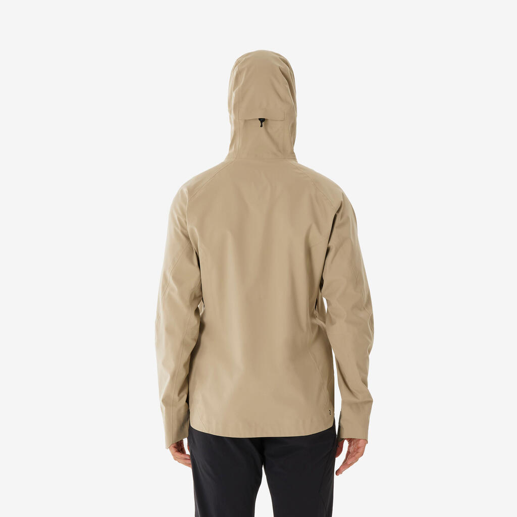 Chamarra de senderismo beige para hombre MH500