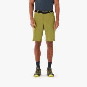 Men’s Long Hiking Shorts, MH500 - Khaki