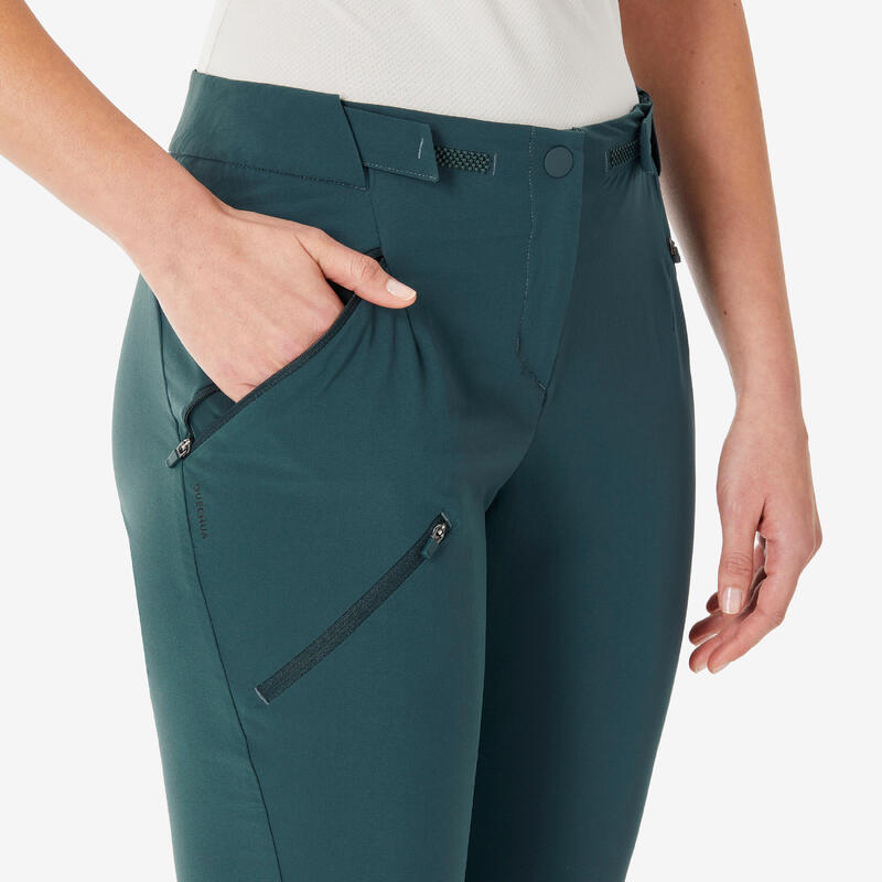 Pantalon de randonnée femme, MH500 vert