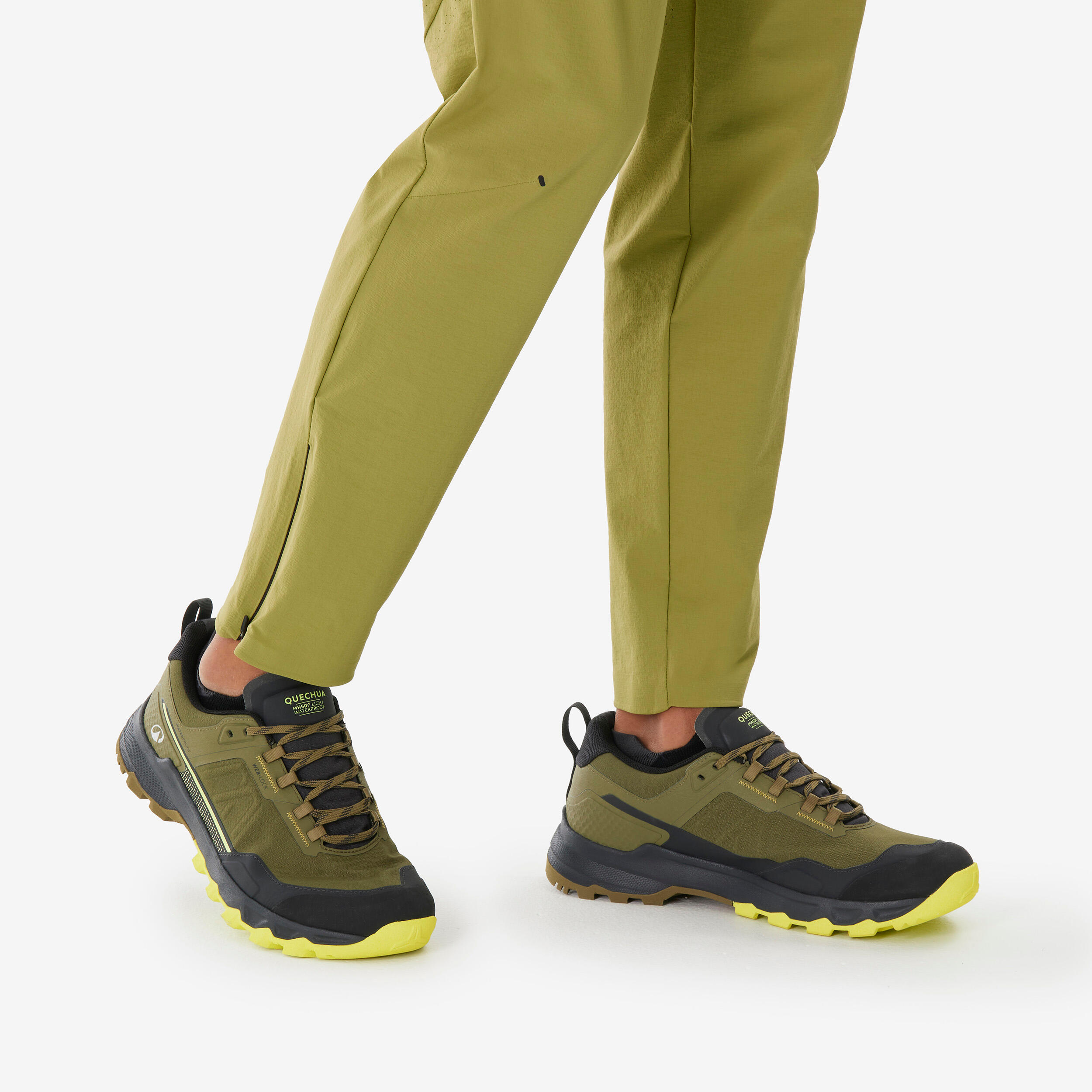 Scarpe trekking uomo MH500 LIGHT kaki 5/16