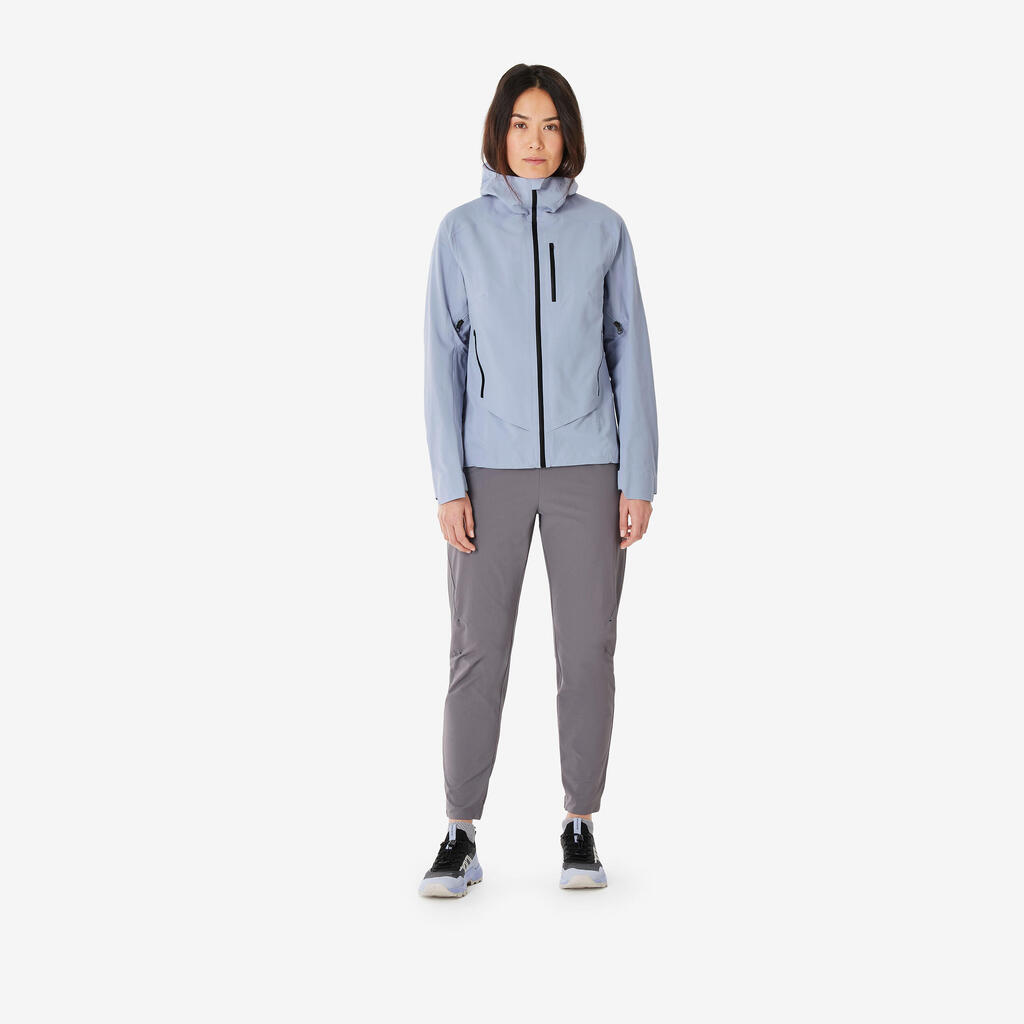 Veste imperméable de randonnée femme, MH900 violet