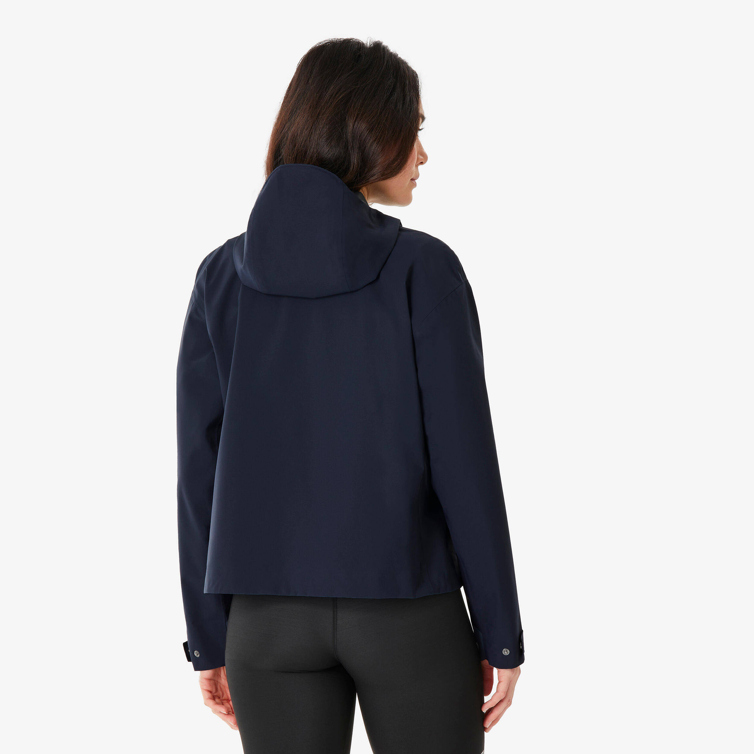 Women’s waterproof hiking jacket, MH100 - Blue -  4