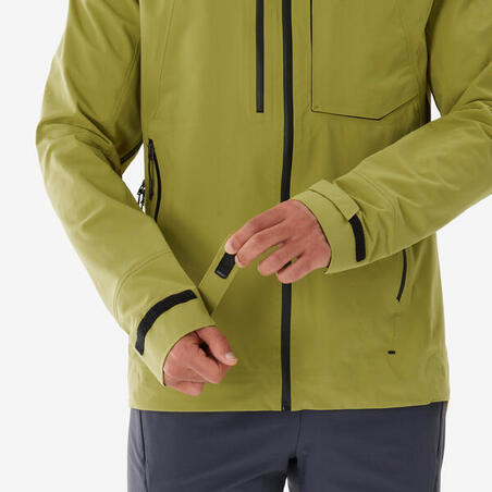 Veste de randonnée imperméable homme, MH900 kaki