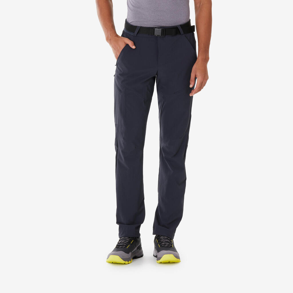 Pantalon de randonnée homme, MH500 bleu