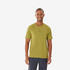 Men’s Short-Sleeved Hiking T-Shirt - MH500 - Khaki