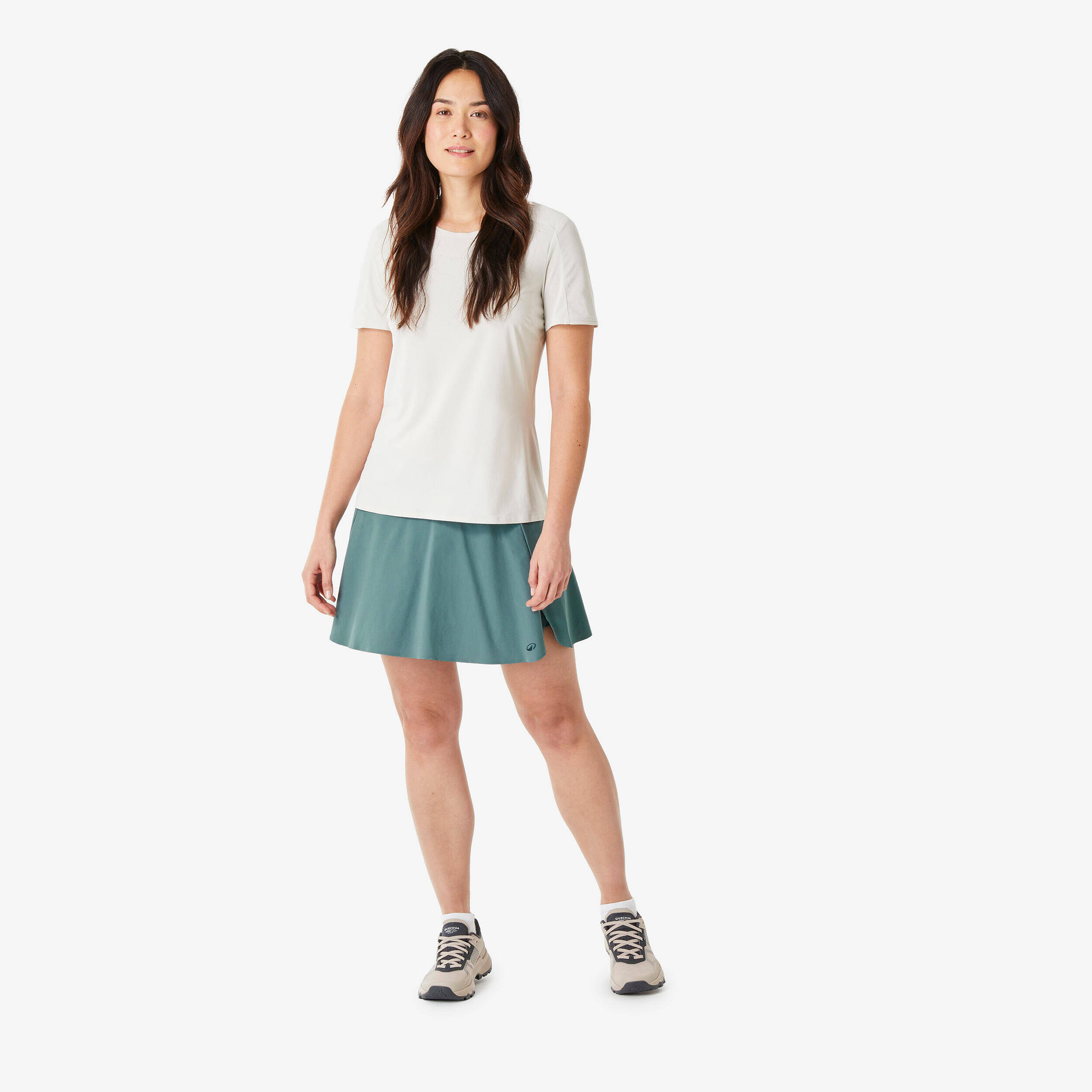 Women's Hiking Skort MH500 - Green -  2