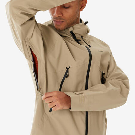 Куртка чоловіча MH500 для туризму темно-бежева