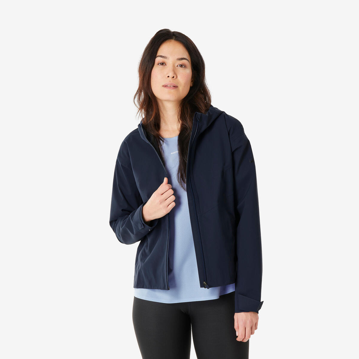 Veste de randonnée femme, MH100 bleu