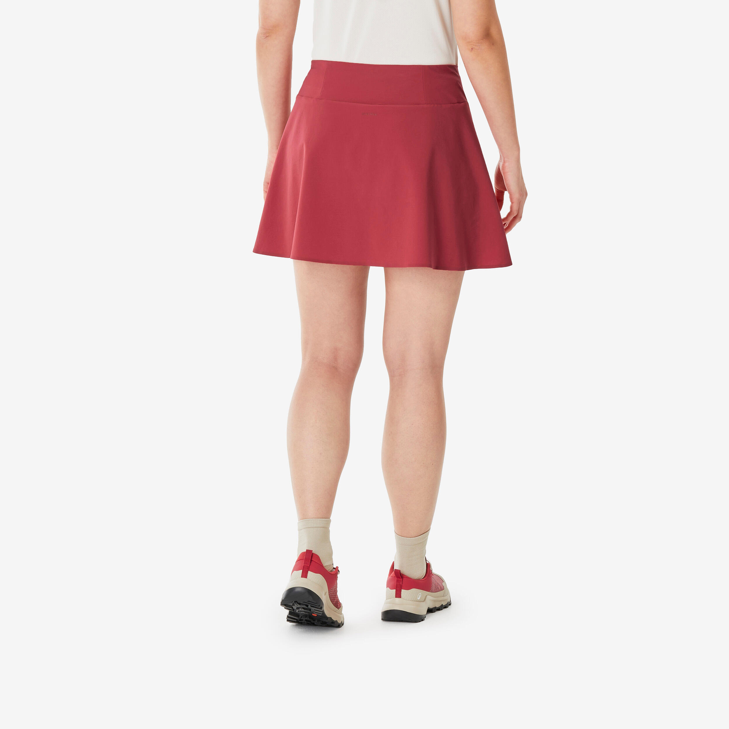 Women's Hiking Skort MH500 - Red 3/4