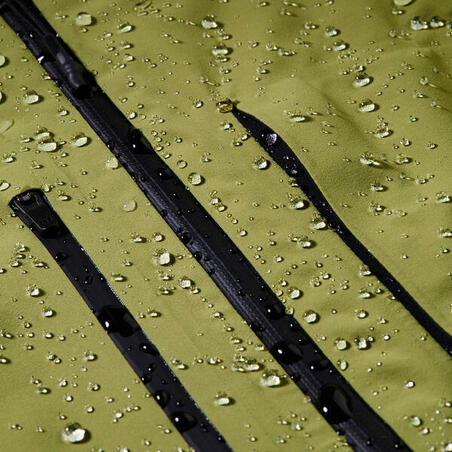 Veste de randonnée imperméable homme, MH900 kaki