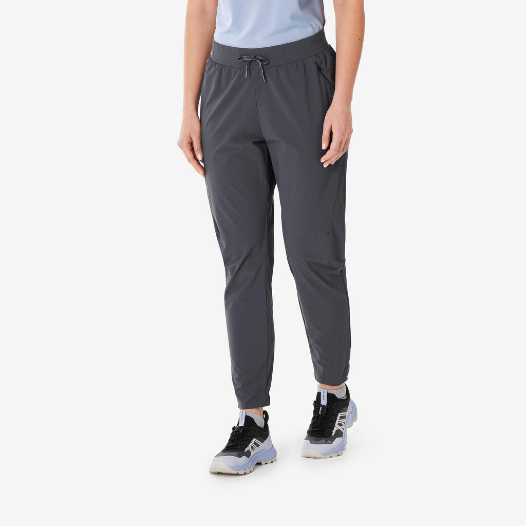 Pantalone za planinarenje MH500 Light ženske - svetlosive