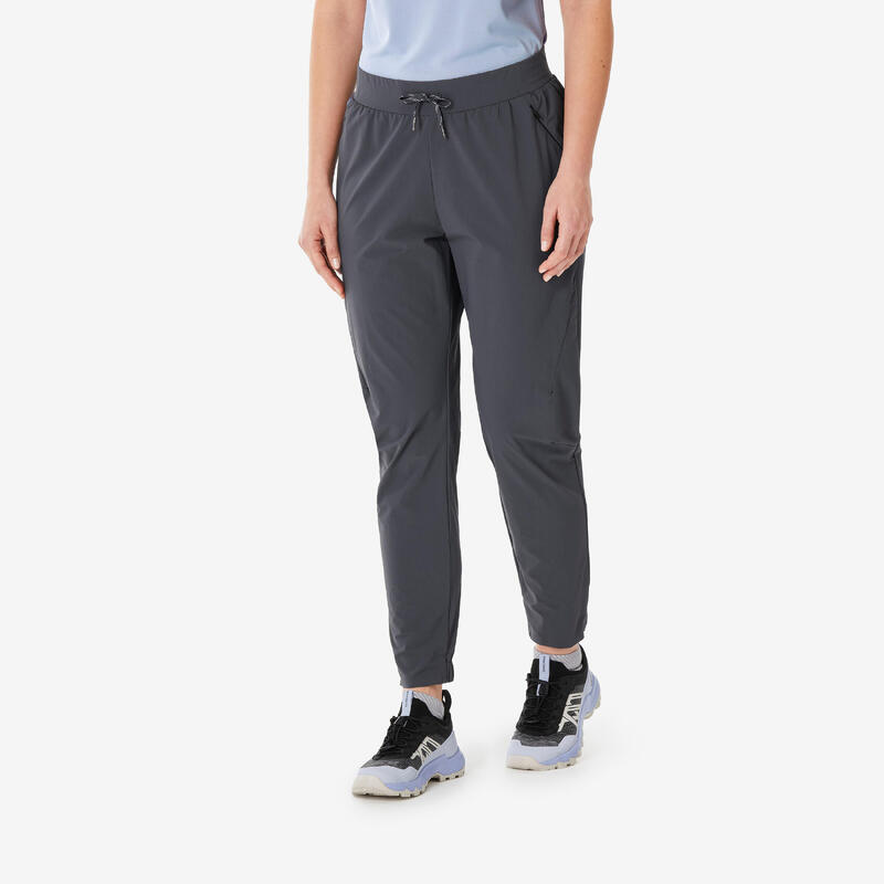Pantalon Drumeție la Munte MH500 Gri Damă