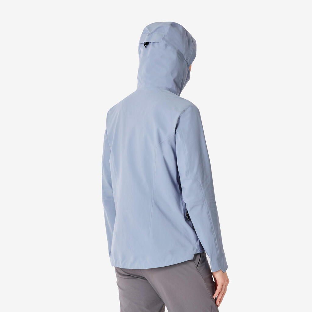 Veste imperméable de randonnée femme, MH900 violet