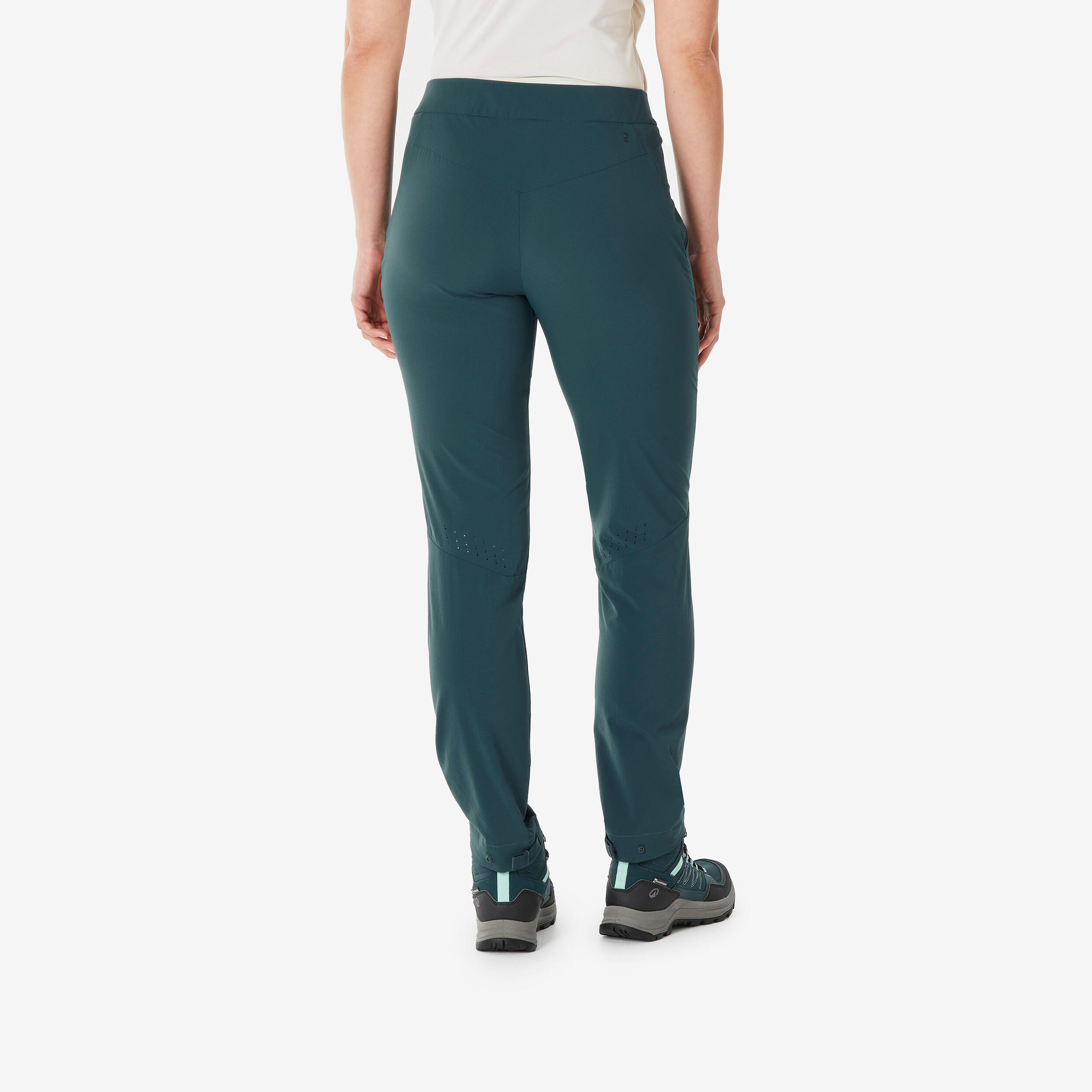 Women’s Hiking Pants - NH 500 Green - QUECHUA