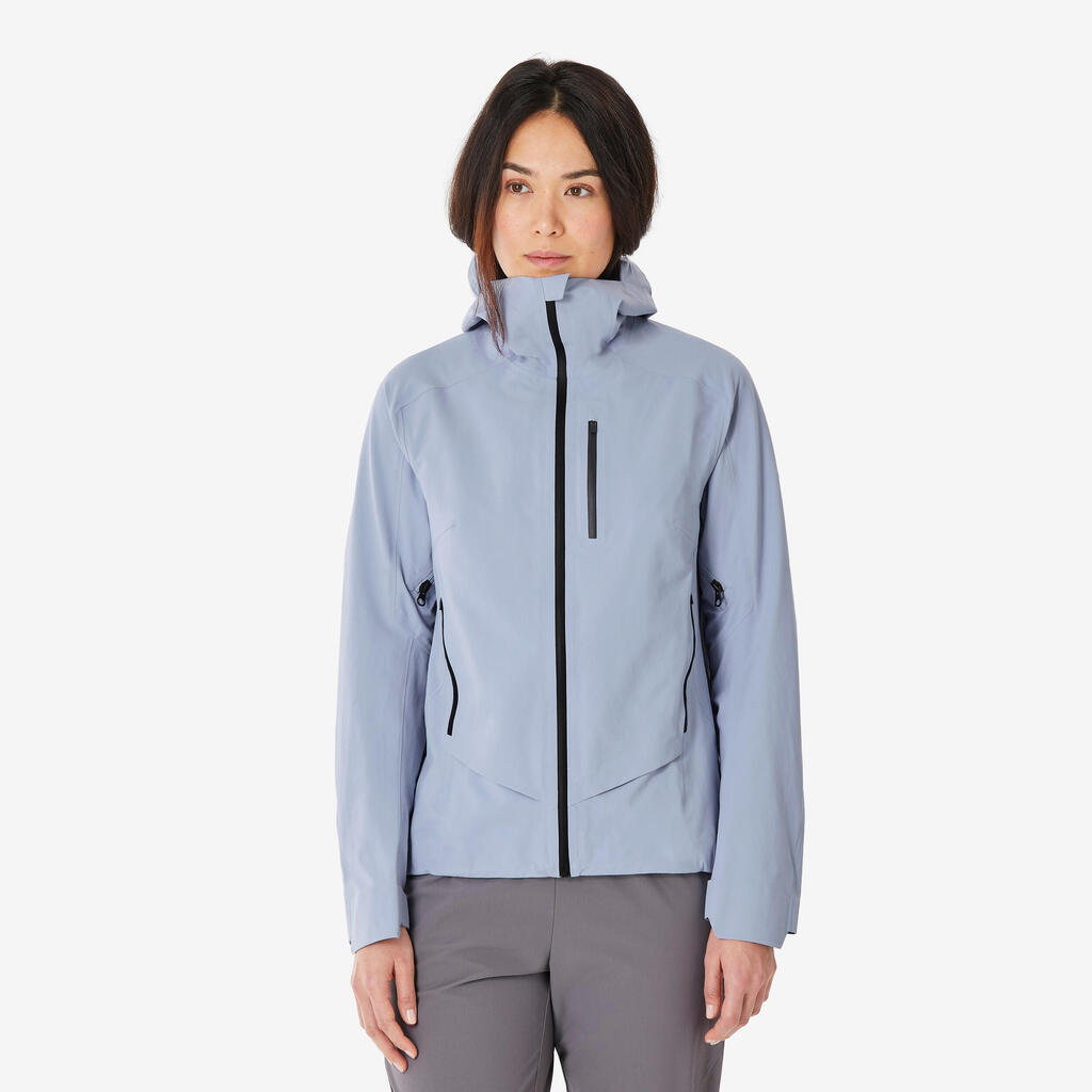 Veste imperméable de randonnée femme, MH900 violet