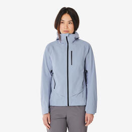 Veste de randonnée imperméable et légère femme, MH900 violet