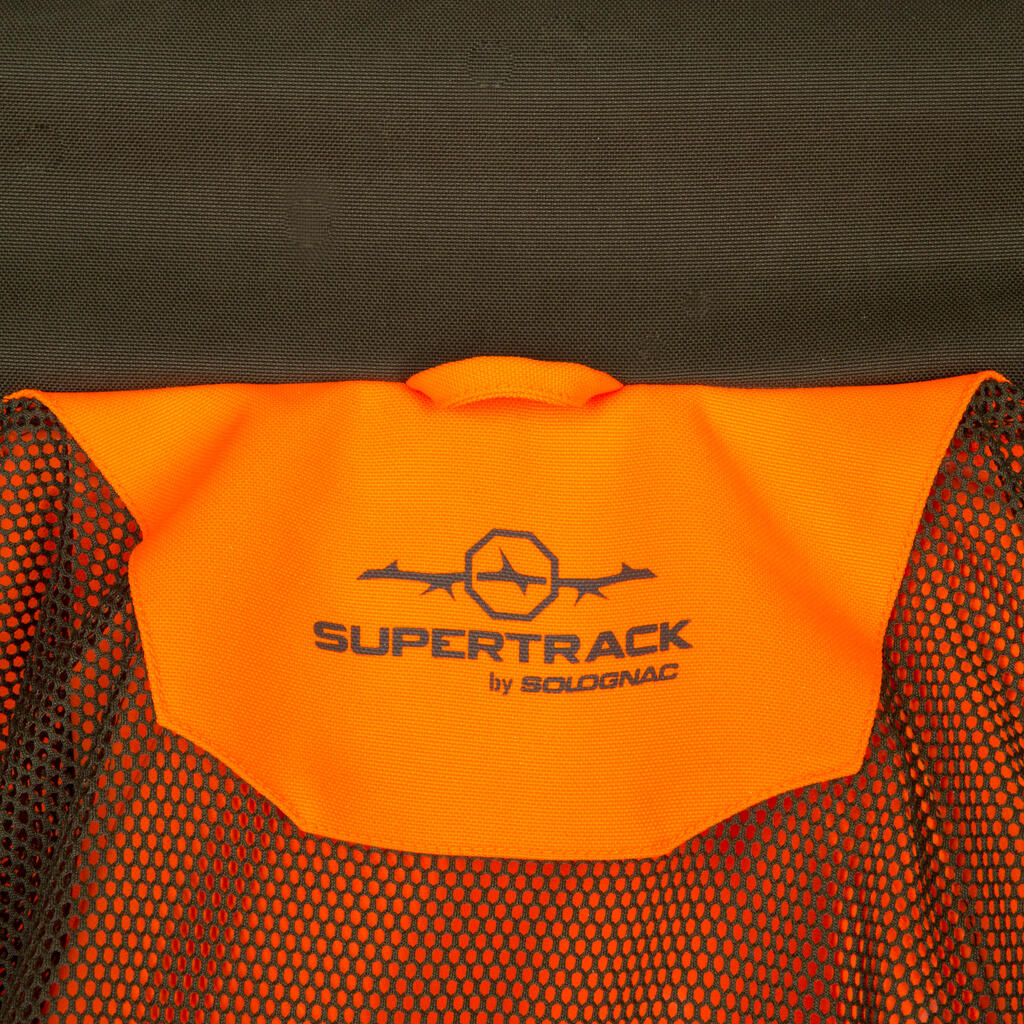 Lovačka jakna Supertrack 900 vodootporna izdržljiva fluorescentna narančasta