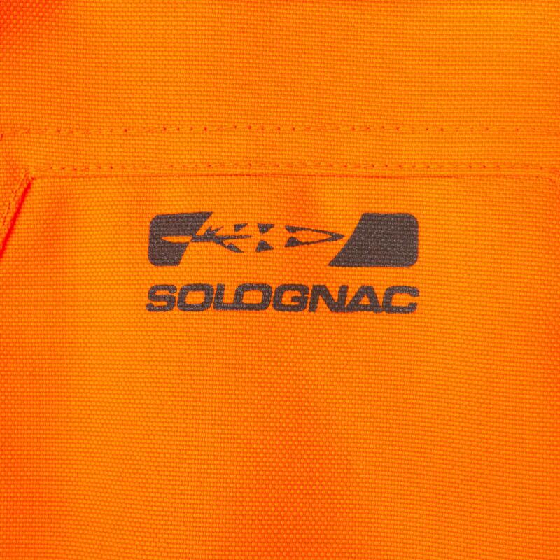 Stevige en waterdichte jas voor de jacht Supertrack 900 fluo-oranje