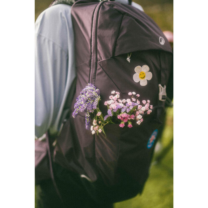 Sac à dos de randonnée ventilé 25L, MH500 violet